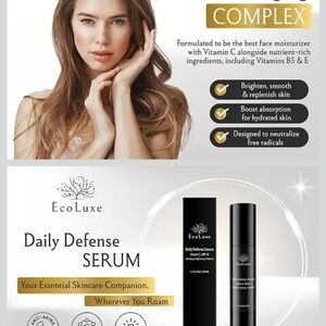 EcoLuxe Vitamin C Serum with SPF 35 – Daily Defense Antioxidant Face Serum